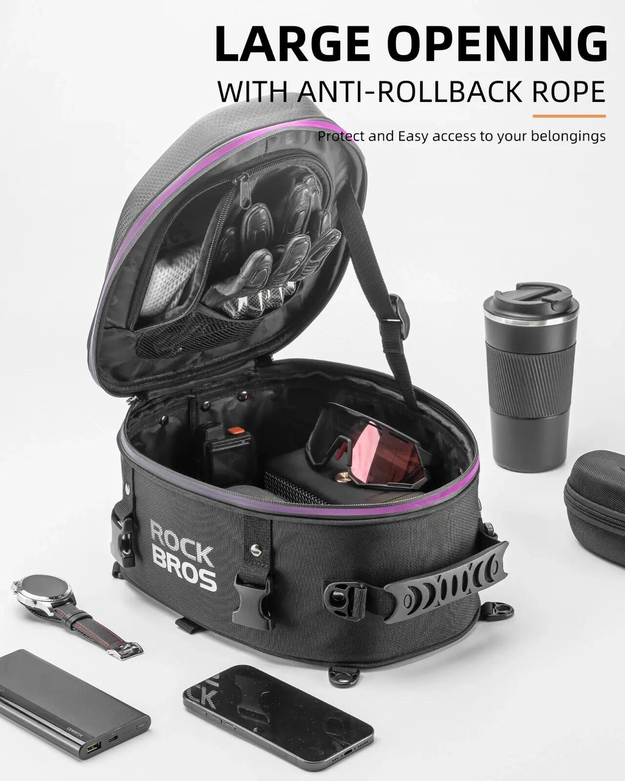 Sacoche de queue moto 12,5L étanche avec coque rigide 2/7