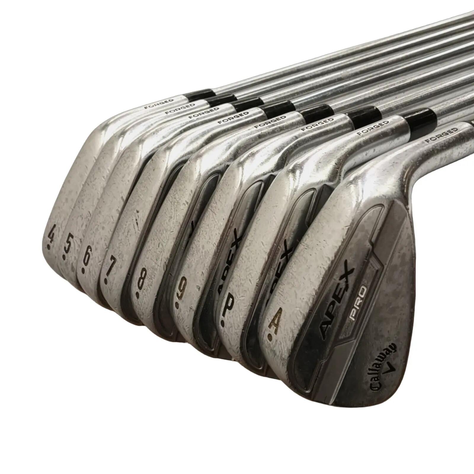 Callaway Apex Pro Forged IJzerset / 4-PW+AW  / Flex Stiff / Staal 3/7