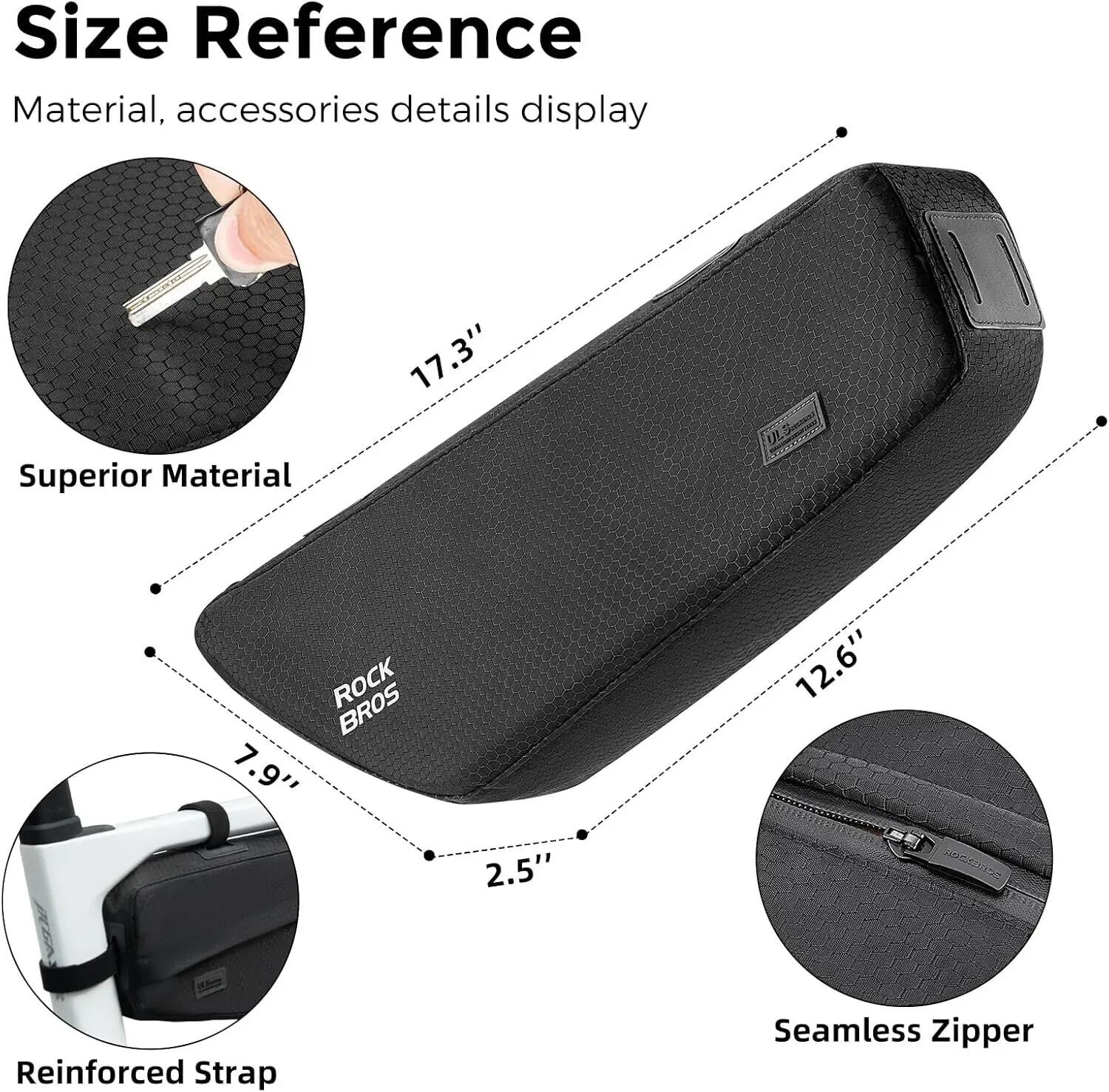 Sacoche de cadre 2,9L déperlante pour vélo et VTT 2/7