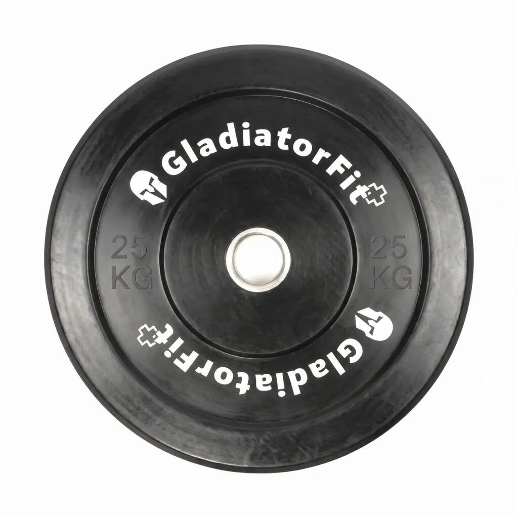 Olympic black rubber "Bumper Plate" Ø 51mm GladiatorFit