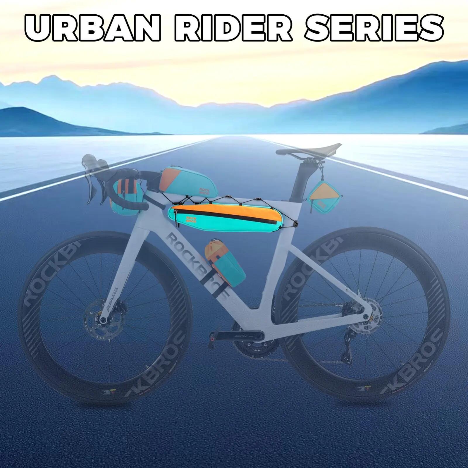 Sacoche de cadre 1,4L pour tube supérieur de vélo 8/8
