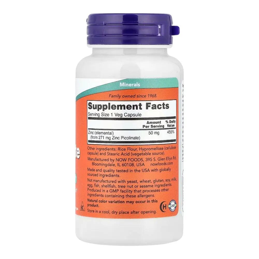 Suplemento - Saúde - Unissexo - Picolinato de zinco 50 mg - 120 cápsulas. 2/2
