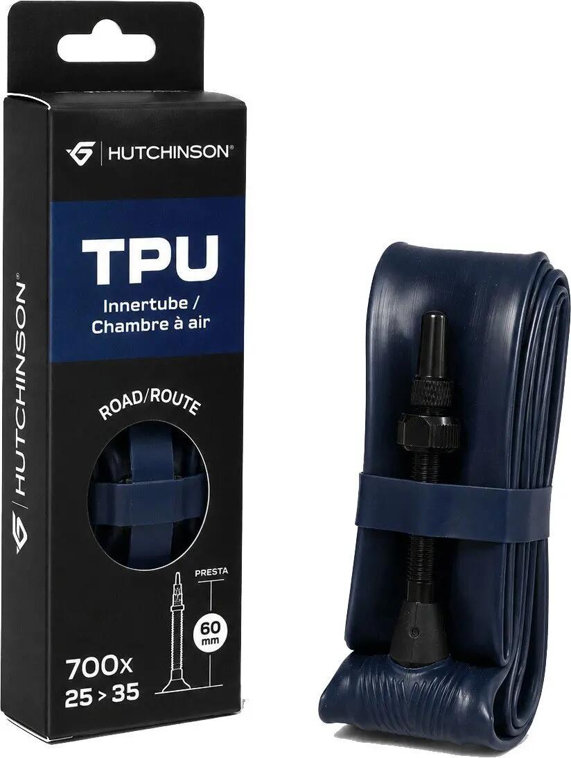 Camera d'aria leggera Hutchinson in TPU, 700 mm, valvola Presta da 60 mm 1/3