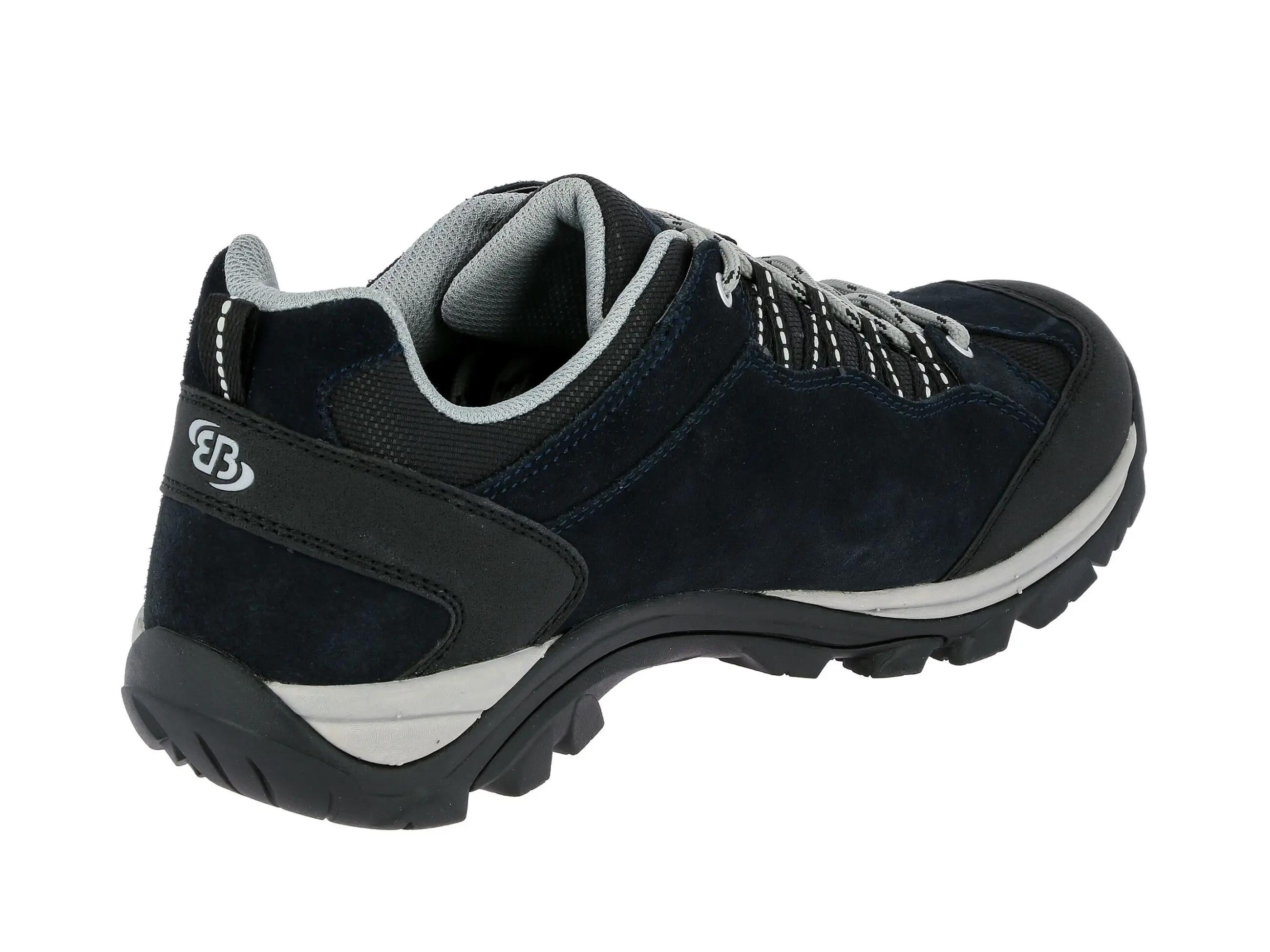 Chaussure Brütting Mount Bona Low homme cuir velours bleu, imperméable 4/6