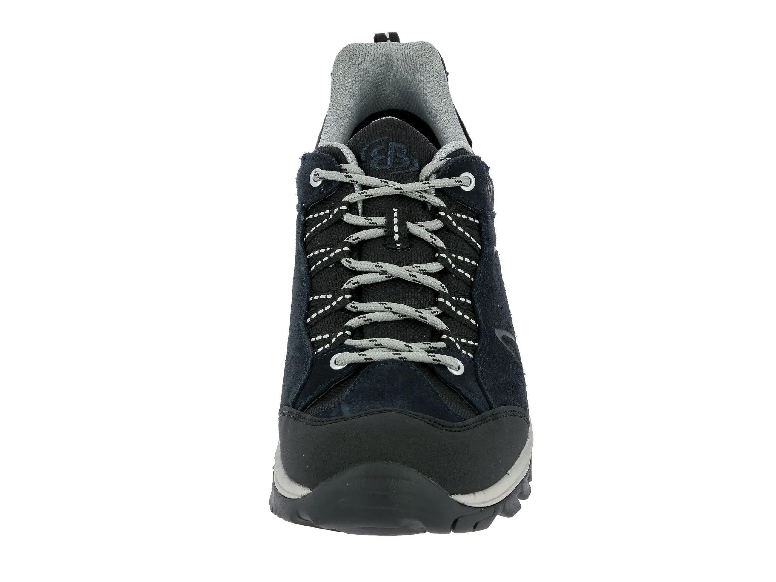 Chaussure Brütting Mount Bona Low homme cuir velours bleu, imperméable 3/6