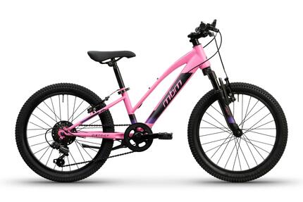 Rower Górski MTB Dziecięcy DISTRICT 20" Amortyzacja 7 biegów Shimano Różowy