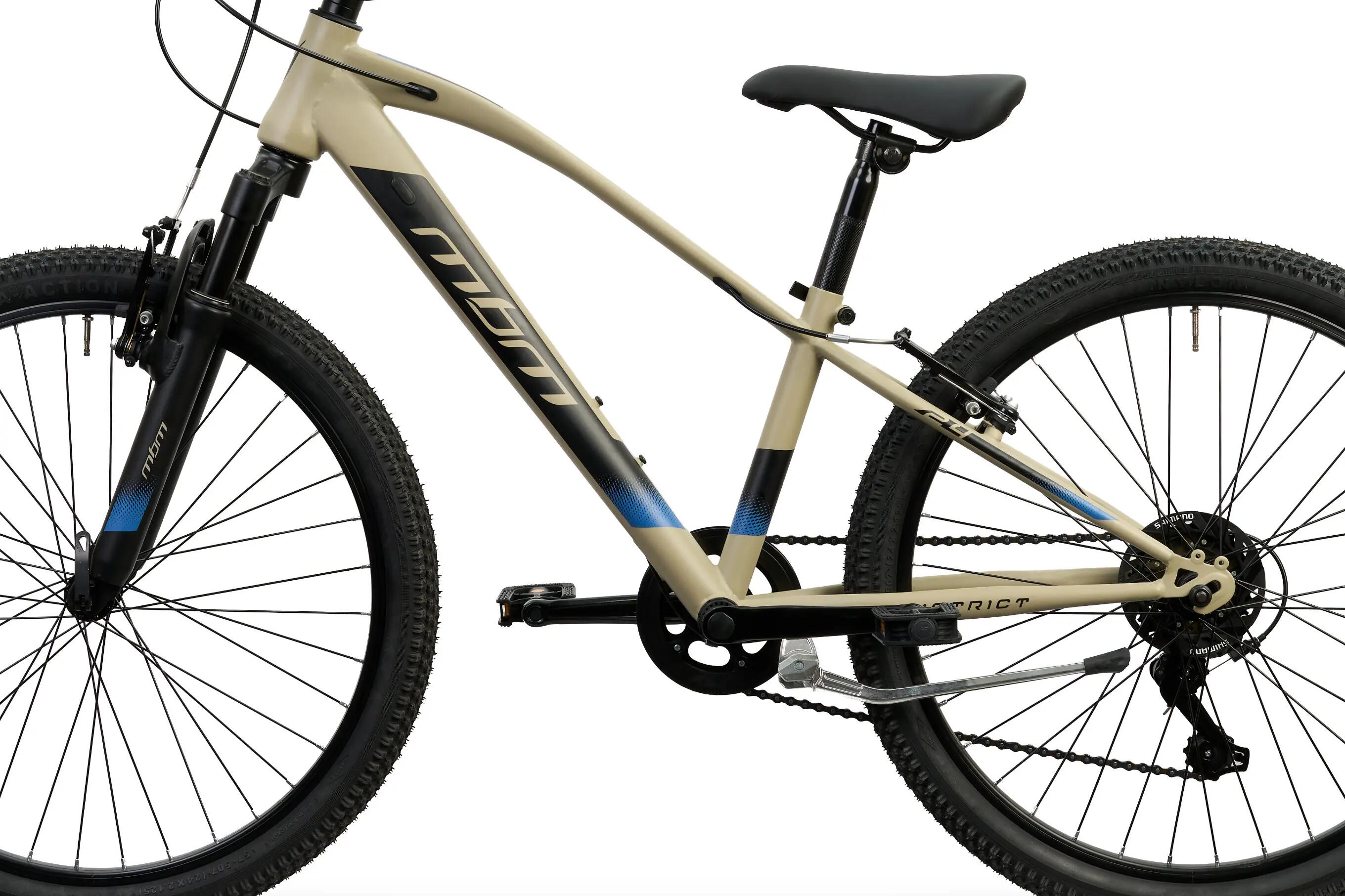 Rower Górski MTB Dziecięcy DISTRICT 24" Amortyzacja 7 biegów Shimano 3/6