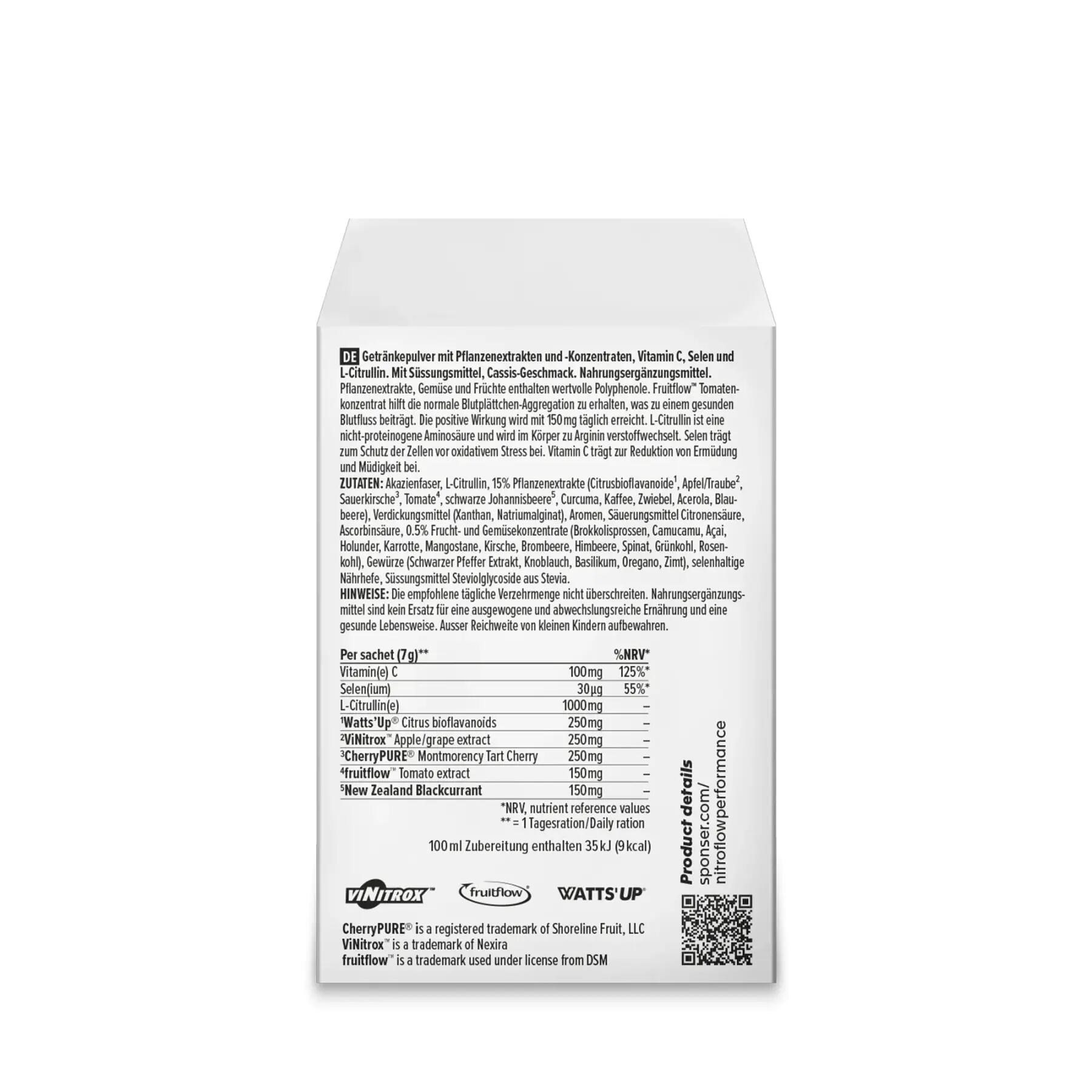 Nitroflow Performance Blackcurrant 3/7