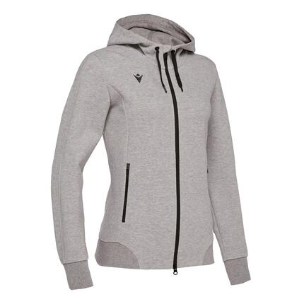 Sweat à capuche zippé femme Macron lyre