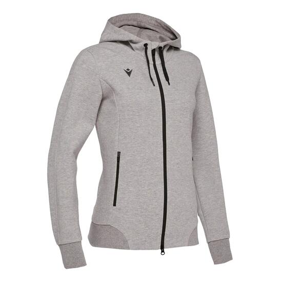 Sweat à capuche zippé femme Macron lyre