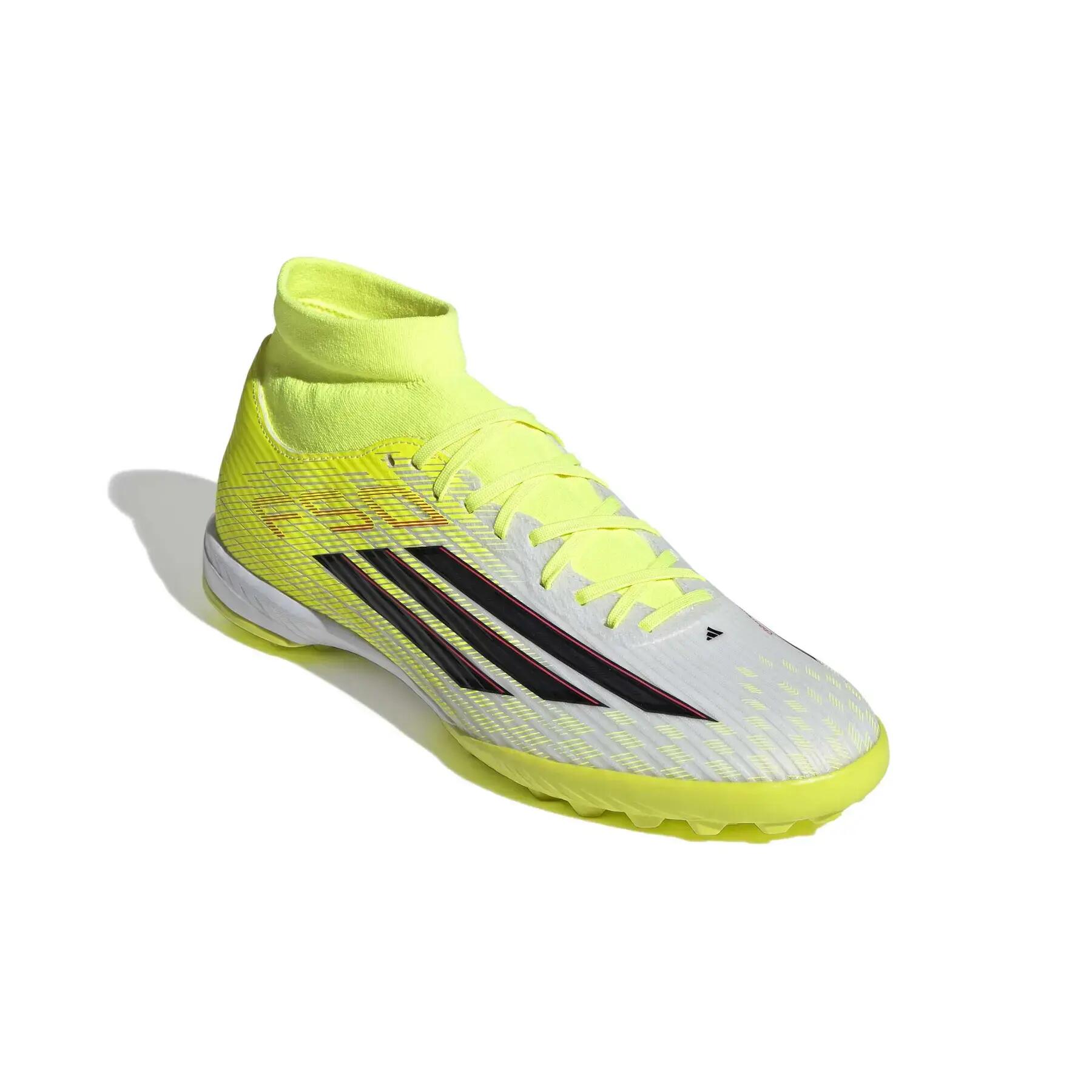 Zapatos de fútbol Adidas F50 League Mid Cut Turfs Amarillo 3/7