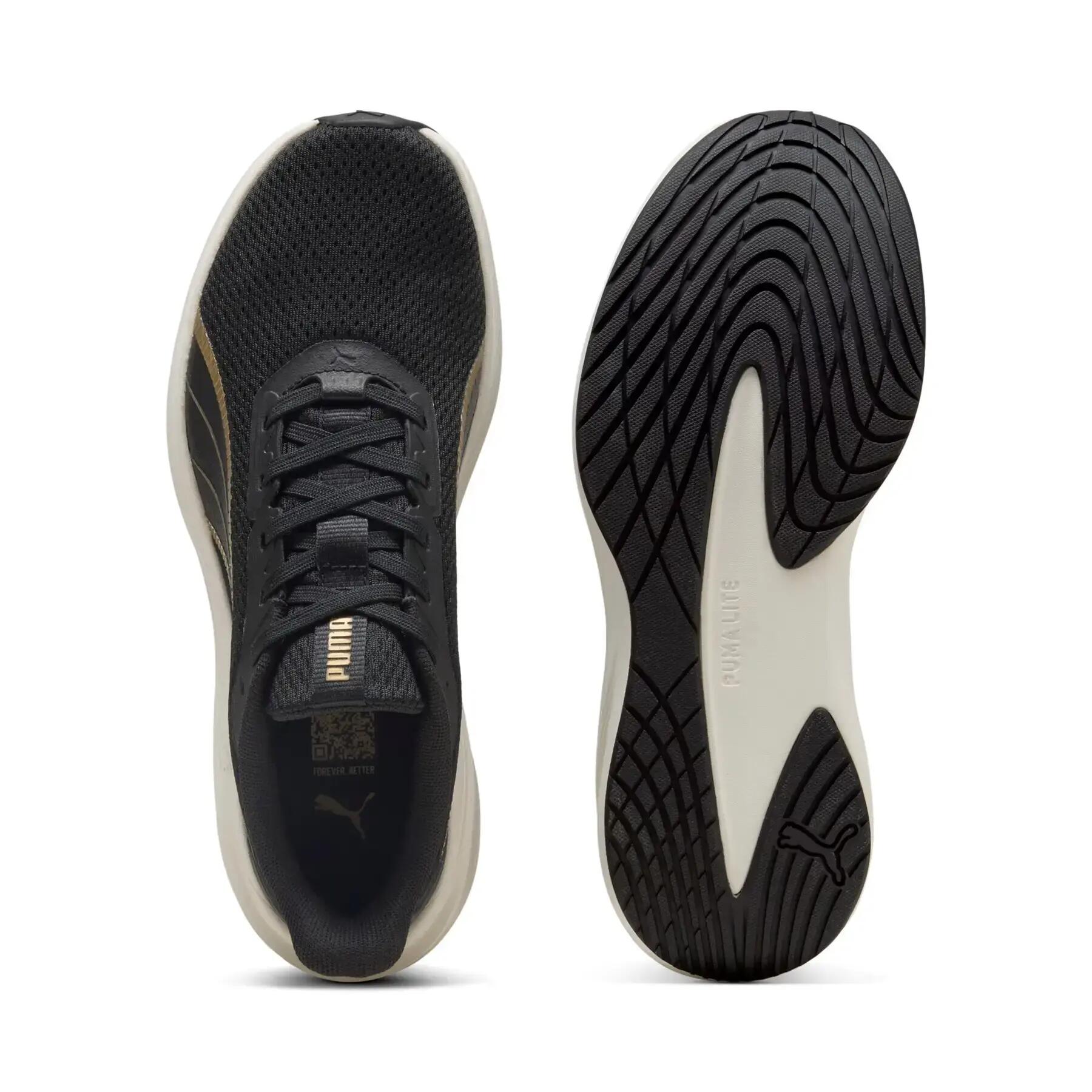 Hardloopschoenen - Dames - Puma Dasher Lite - Lichtgewicht - Zwart/Goud/Wit 6/6