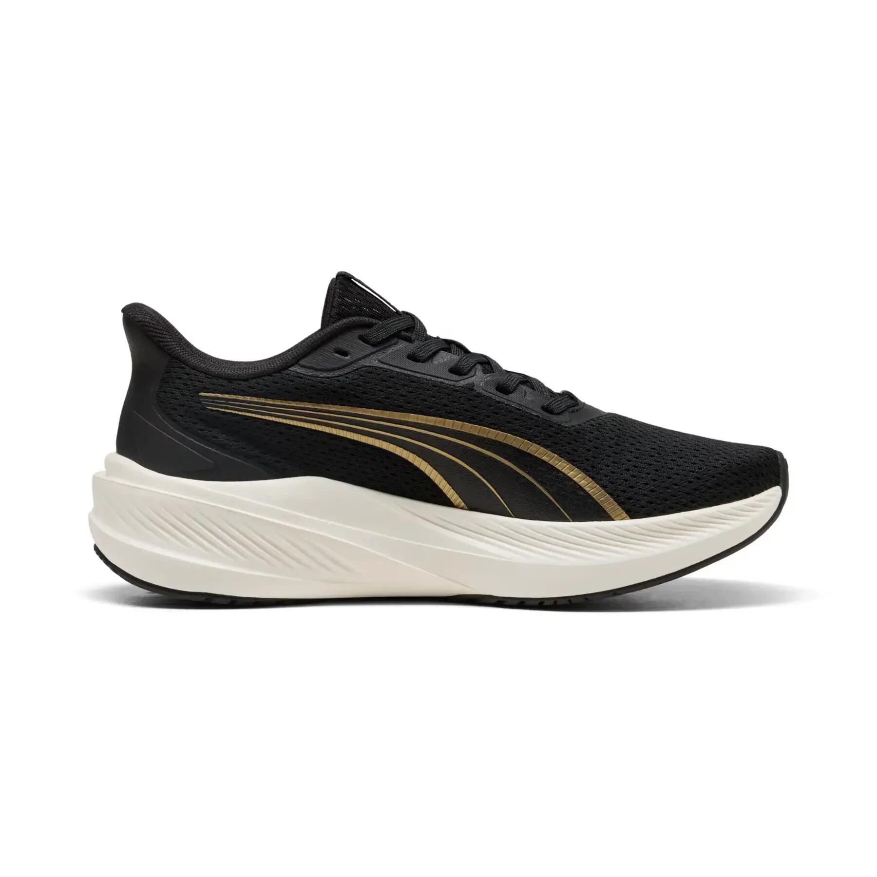 Hardloopschoenen - Dames - Puma Dasher Lite - Lichtgewicht - Zwart/Goud/Wit 2/6