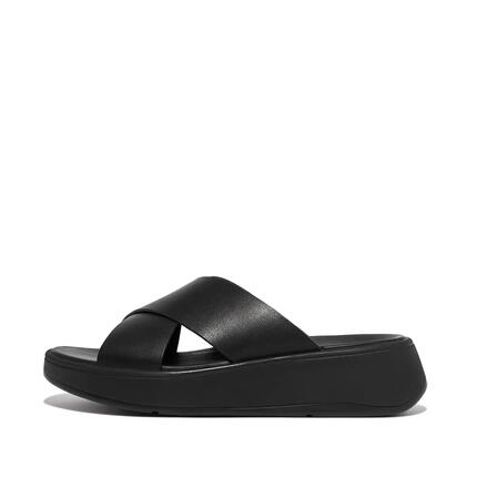 Skórzane sandały dla kobiet FitFlop F-Mode Flatform
