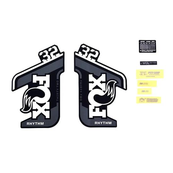 Kit di decalcomanie Fox 2021 32 Rhythm Logo Rhythm Fork