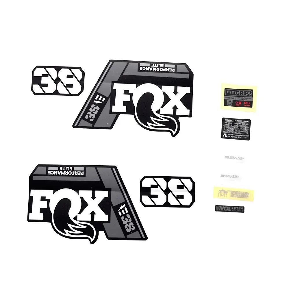 Kit de décalcomanie Fox 2021, 38, P-SE, E-Bike+, Logo, Fork 1/1