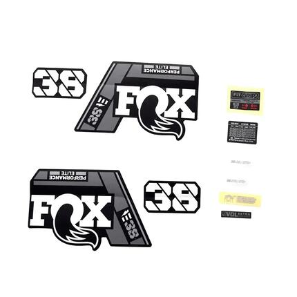 Kit de décalcomanie Fox 2021, 38, P-SE, E-Bike+, Logo, Fork