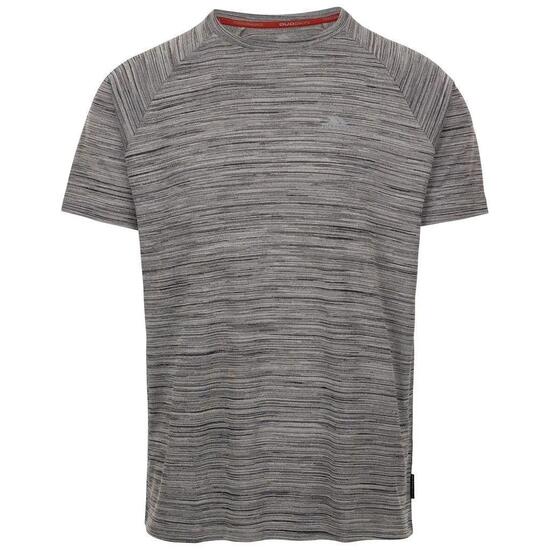 T-shirt Trespass LEECANA homme 100% polyester gris performance