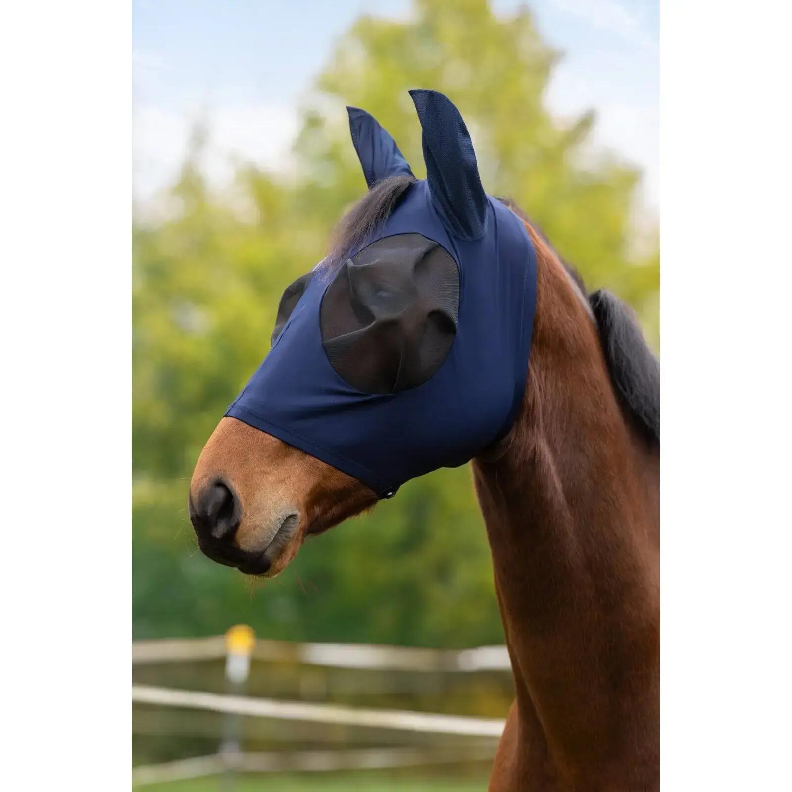 Masque anti-mouches pour cheval Covalliero FinoStretch 1/2