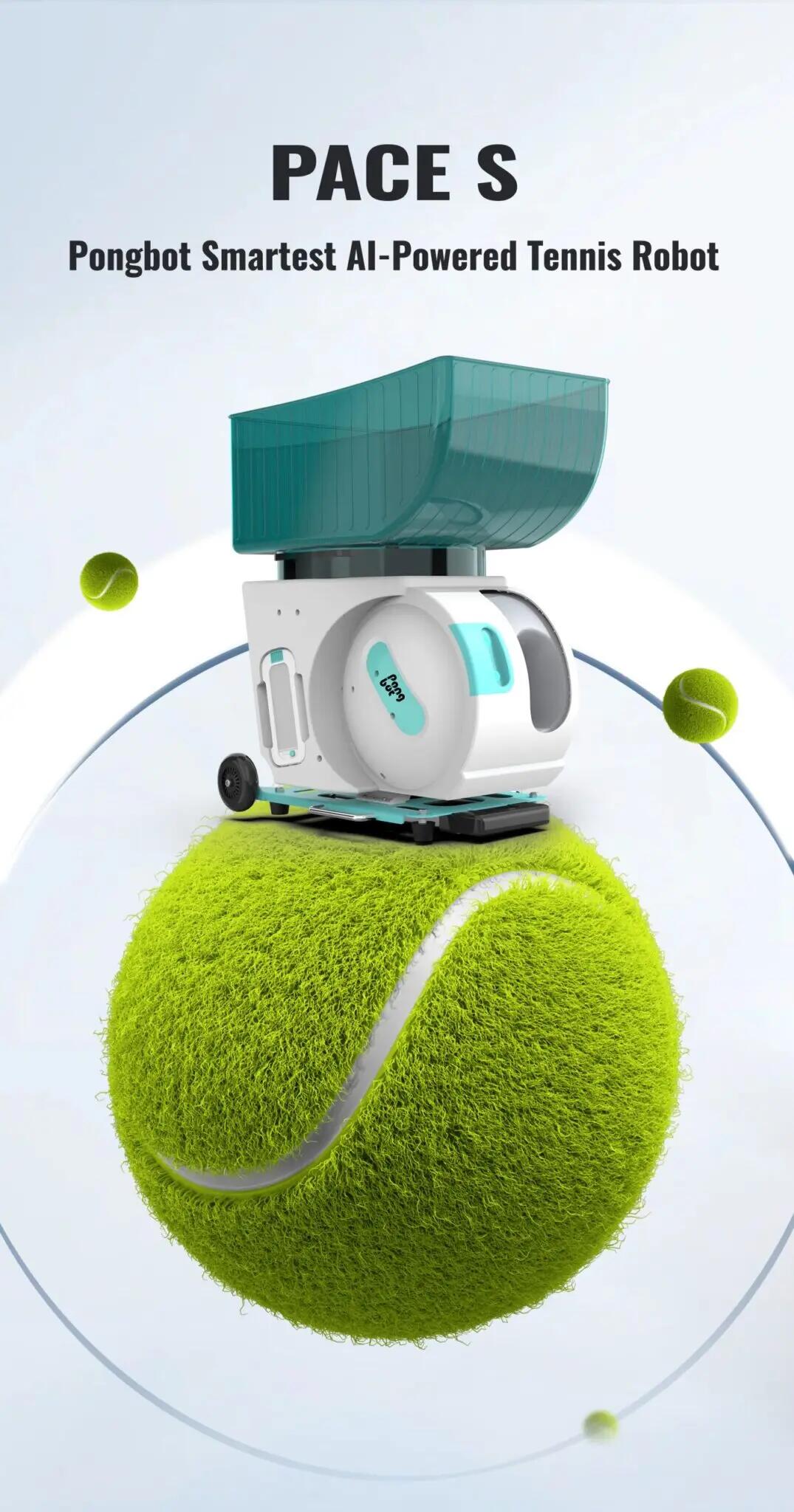 PONGBOT Pace S – Intelligente Tennisballmaschine 2/15
