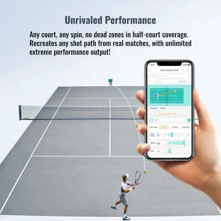 PONGBOT Pace S – Intelligente Tennisballmaschine 13/15