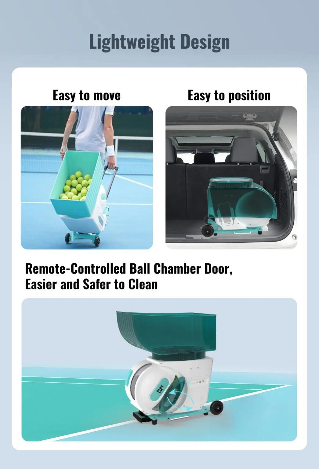 PONGBOT Pace S – Intelligente Tennisballmaschine 11/15
