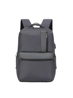 Aoking novaris unisex rugzak - polyester zwart met rits