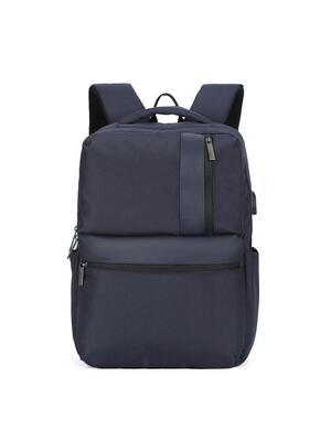Aoking novaris unisex rugzak - polyester zwart met rits
