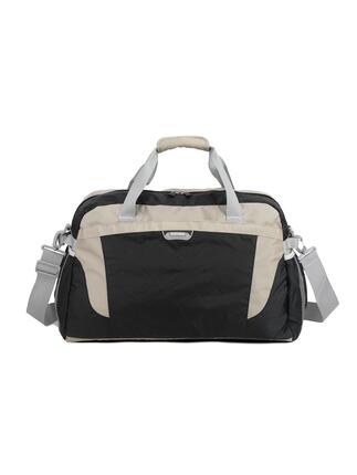 Sac de Voyage Aoking Noir et Beige avec Fermeture Éclair - 54x27x34 cm
