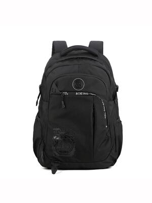 Aoking solstice nova unisex rugzak - zwart polyester met rits