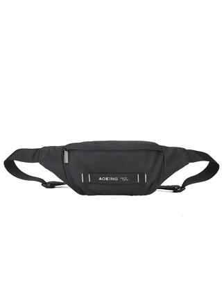 Sac Banane Aoking Unisexe Noir avec Fermeture Éclair - Bandoulière Réglable