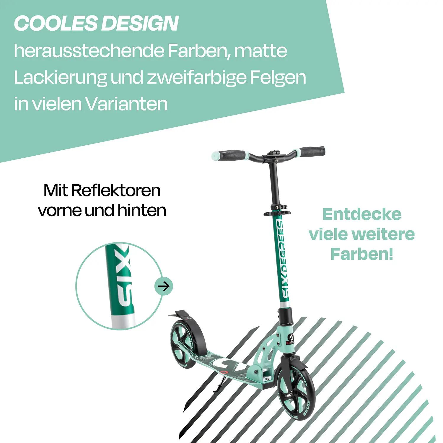 SIX DEGREES Aluminium Scooter 205 mm mint 4/10