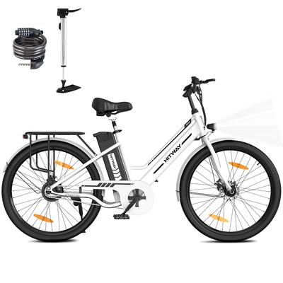 Bici Elettrica Urbana E-Bike 26" Telaio Basso City BK8S