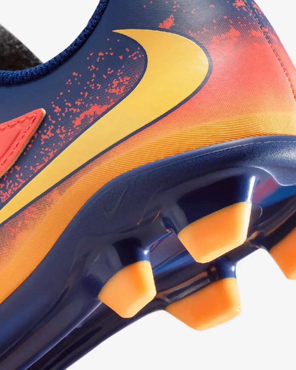 Scarpe da calcio Nike Phantom 6 Low Club Arancione/Lime/Blu 5/7