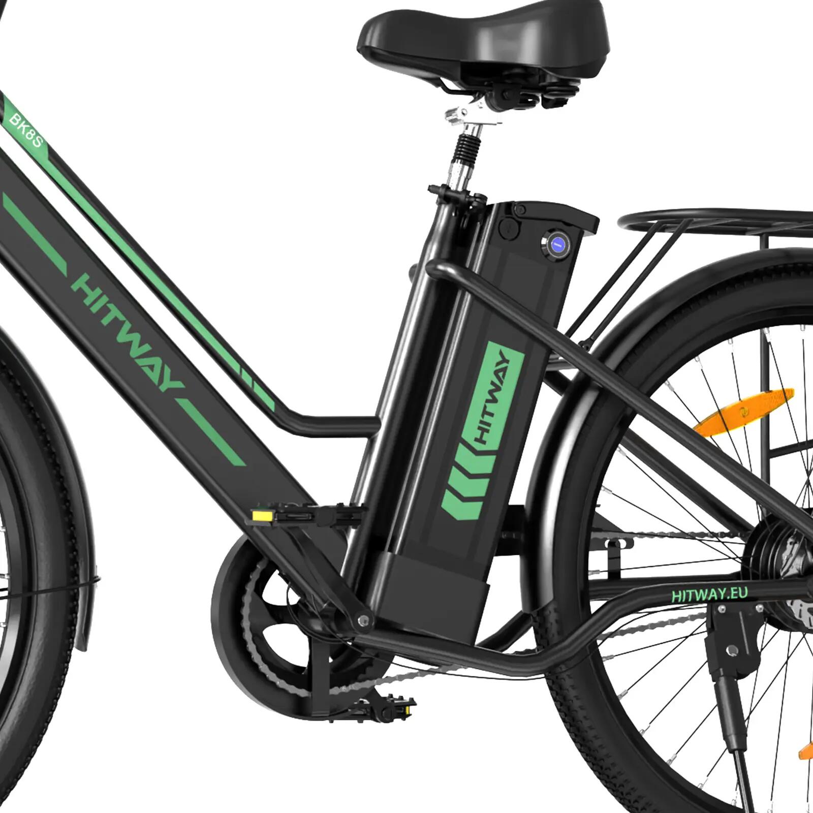 Bicicleta Eléctrica Urbana E-Bike 26" Cuadro Bajo City BK8S 5/6