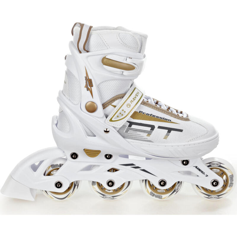 Inline skates verstelbare Raven Profession Wit/Goud