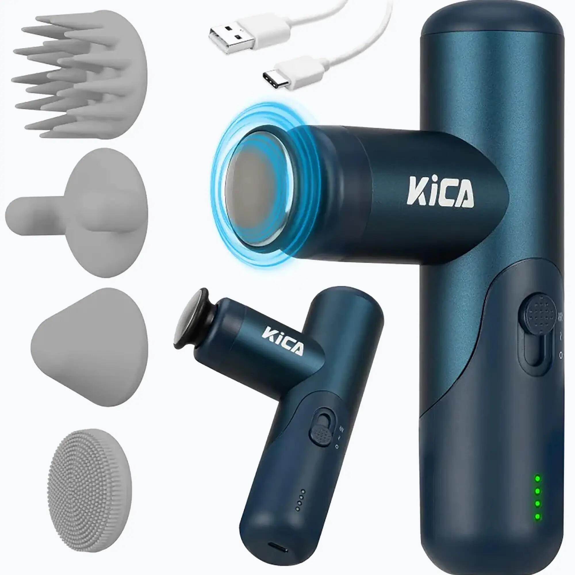 Pistolet do masażu wibracyjny KiCA Mini 3 ocean blue 4/7