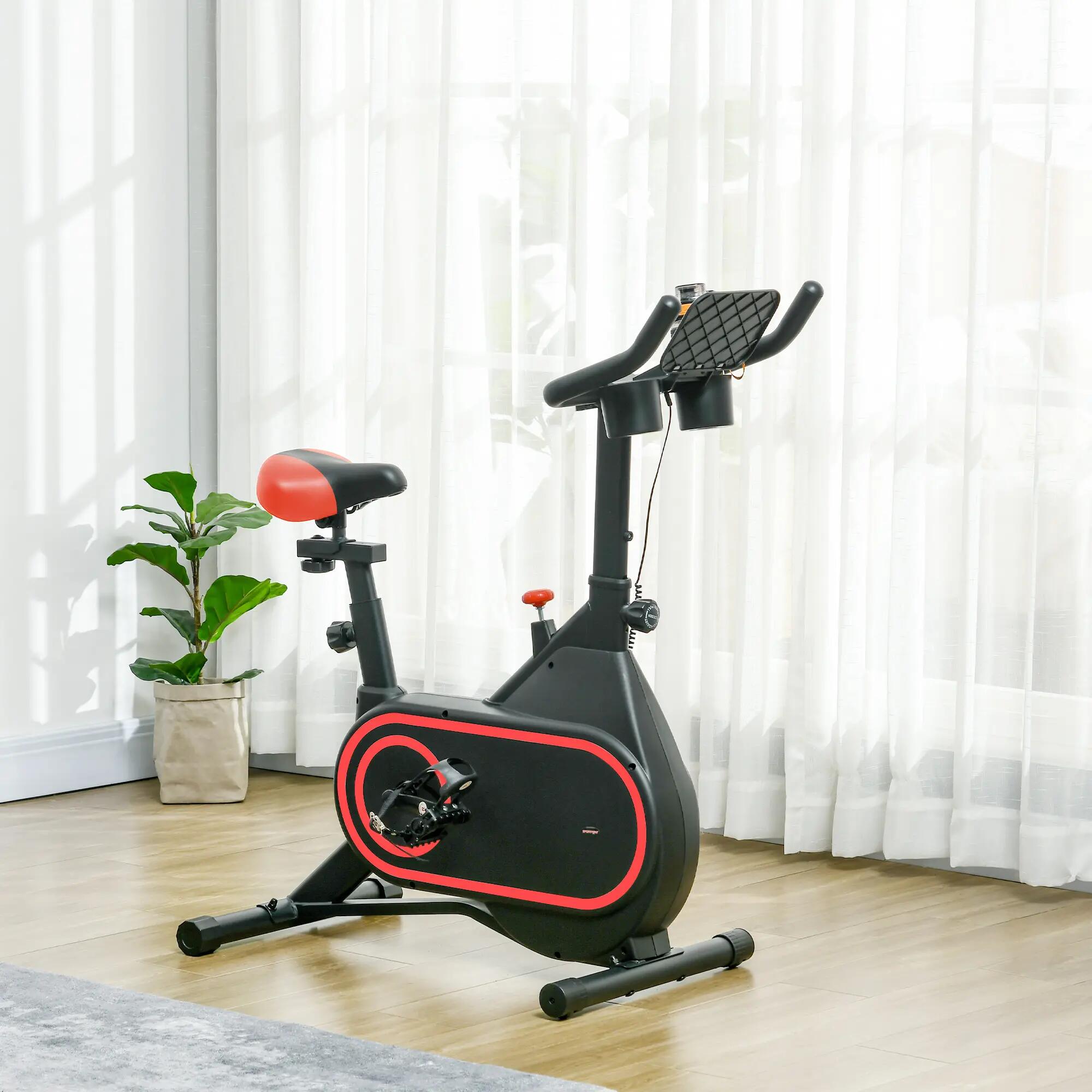 Bicicleta Estática SPORTNOW con Volante 4 kg LCD Resistencia Magnética Ajustable 2/7