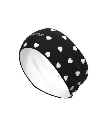 BANDEAU DE TRAIL RUNNING - HEADBAND HEARTRUNNEUSE BLACK