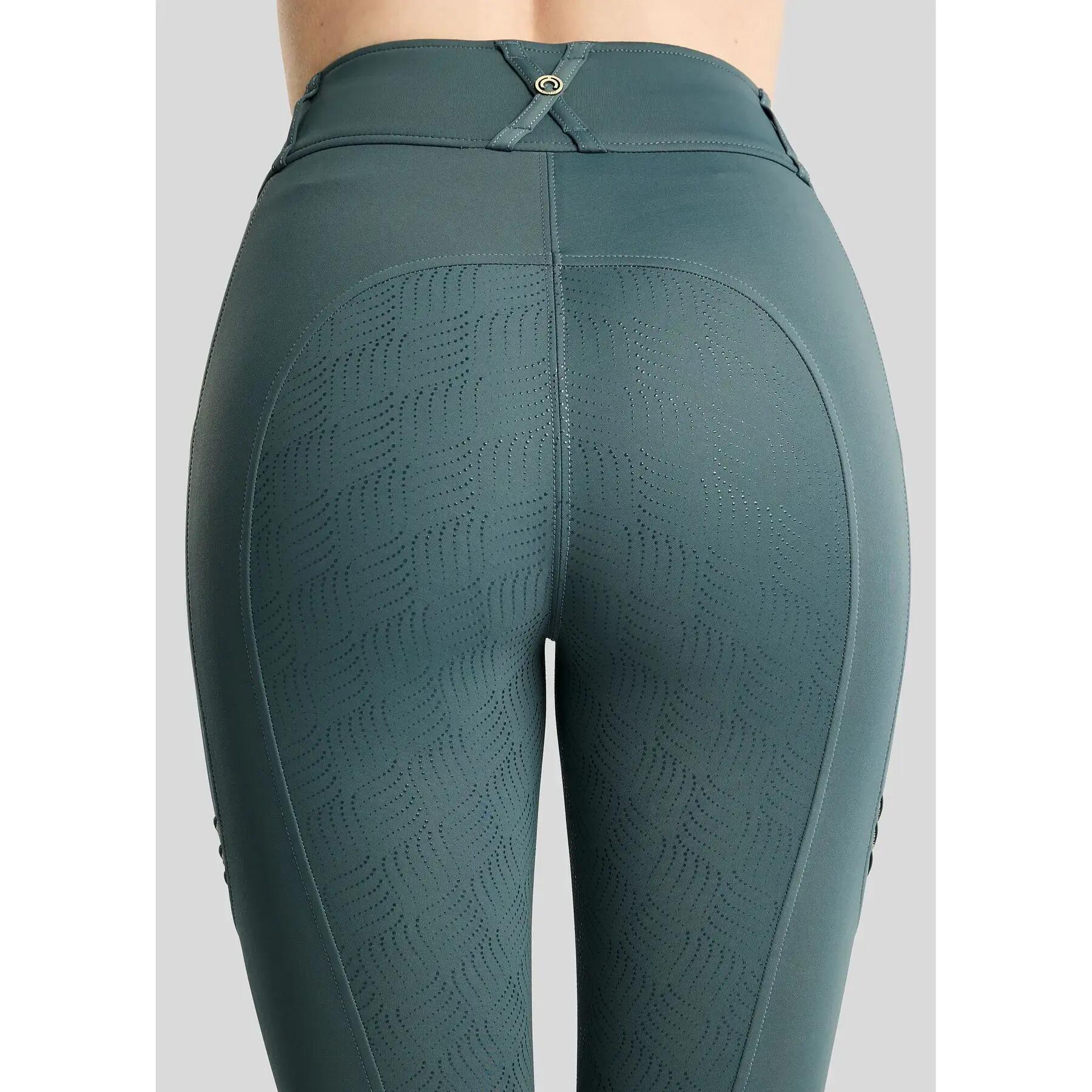 Damskie legginsy jeździeckie z pełną przyczepnością Montar Wilma 2/7