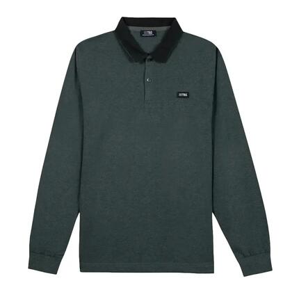 Polo Manches Longues Vert Homme TBS PEKANPOL