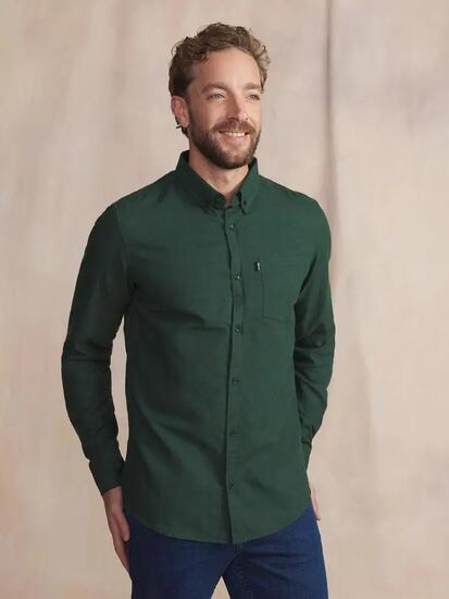 Chemise manches longues Homme - BERLICHE Vert