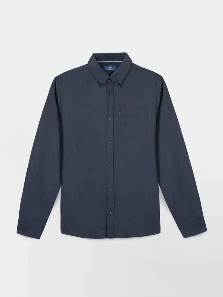 TBS BERLICHE Heren overhemd marineblauw 4/5