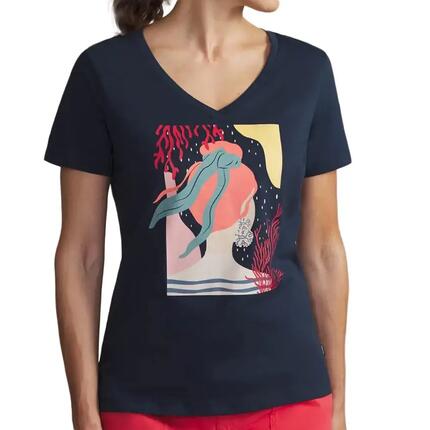 T-Shirt Marine Femme TBS ZILDOTEE