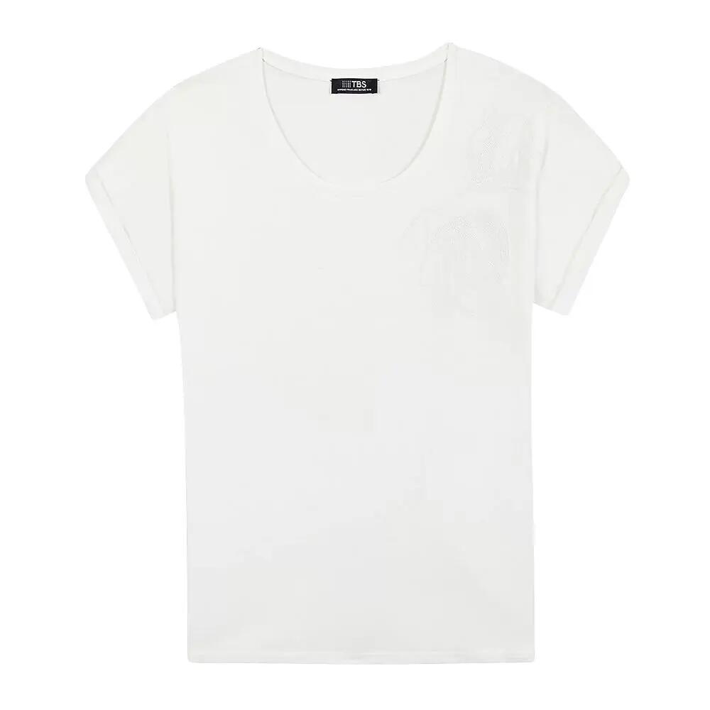 T-Shirt Blanc Femme TBS ZILDOTEE 1/3