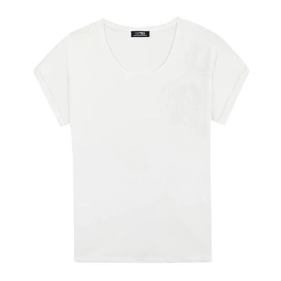 T-Shirt Blanc Femme TBS ZILDOTEE