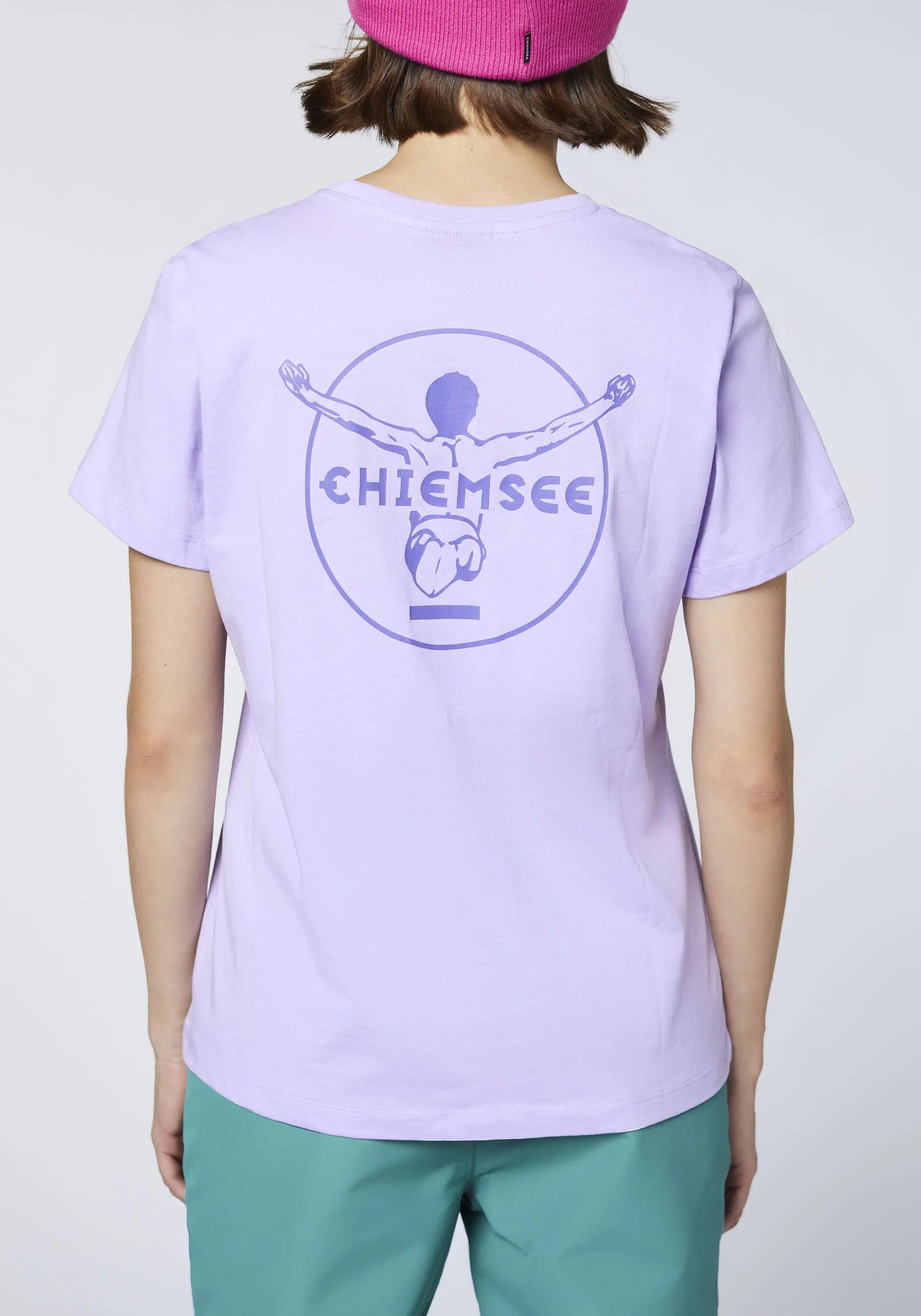 T-Shirt mit tonalem Stick & Print 7/7