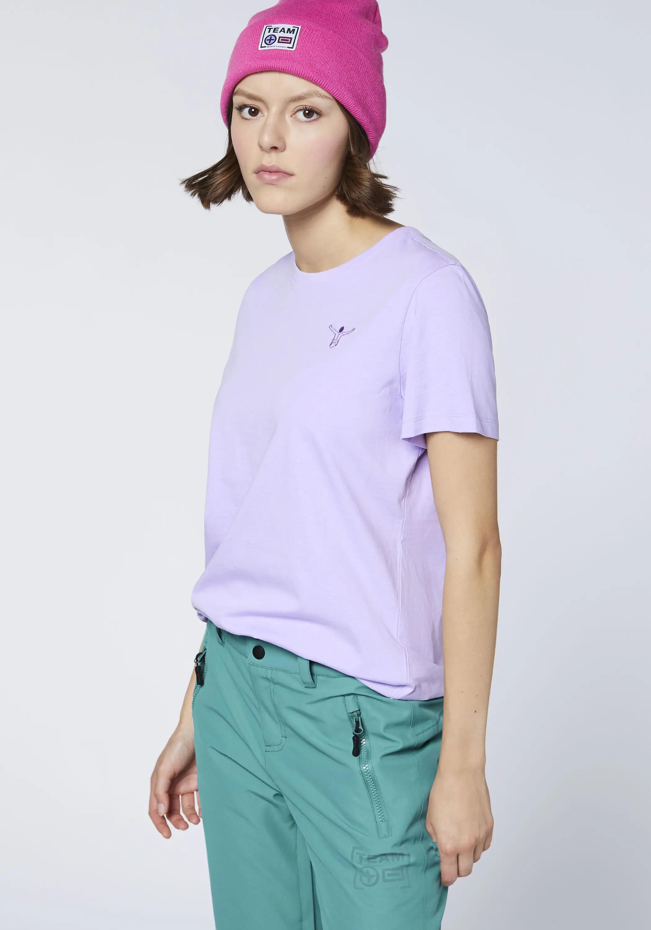 T-Shirt mit tonalem Stick & Print 6/7