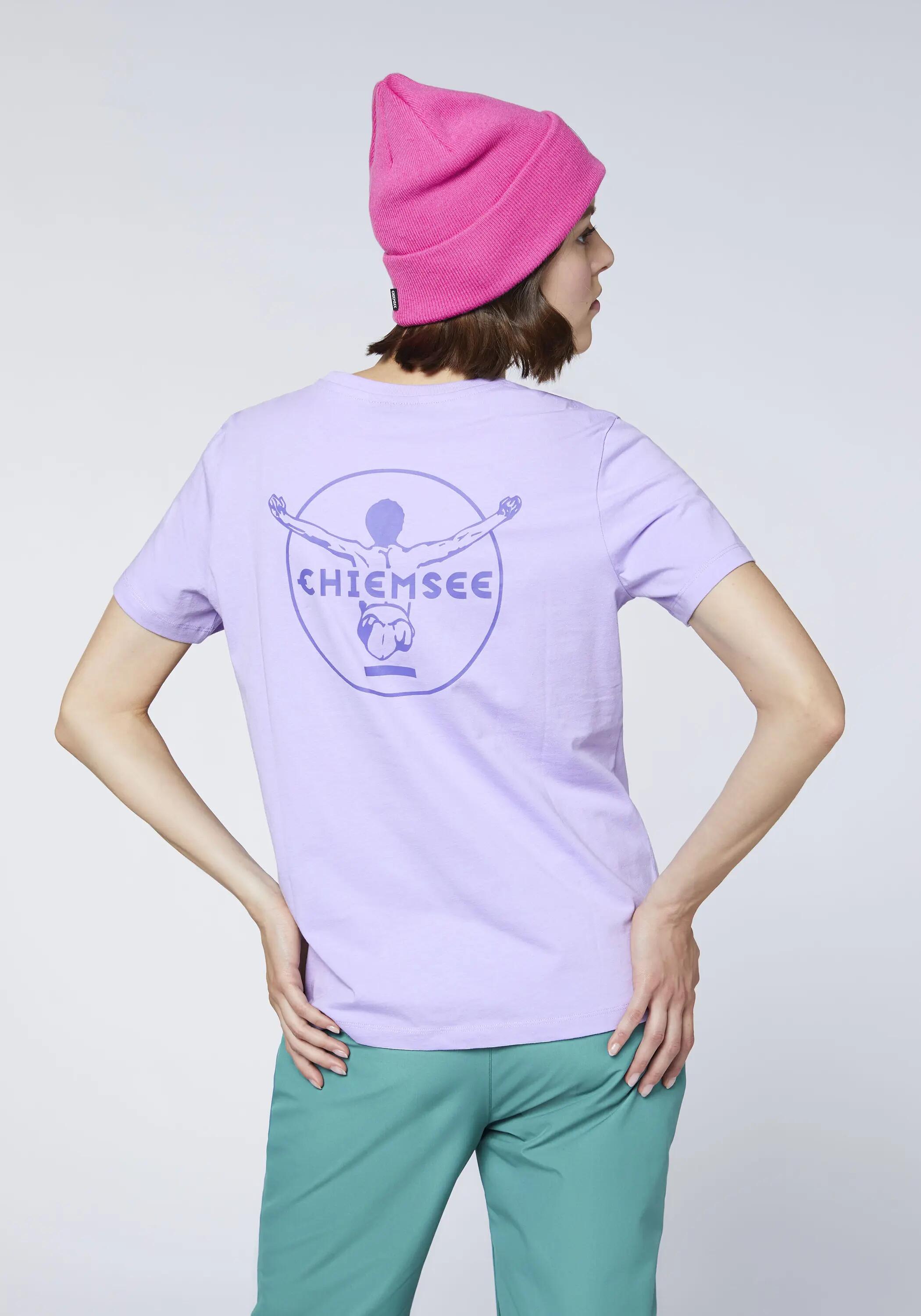 T-Shirt mit tonalem Stick & Print 4/7