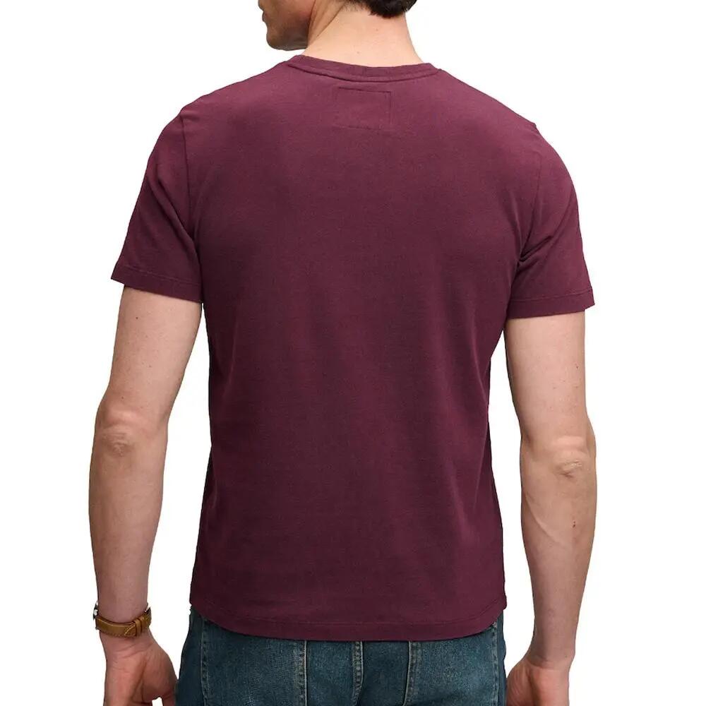 T-Shirt Bordeaux/Beige Homme Superdry Classic 3/3